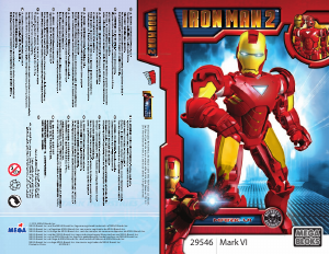 Kasutusjuhend Mega Bloks set 29546 Iron Man 2 Mark VI
