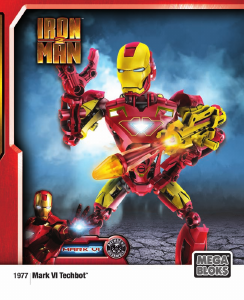 Handleiding Mega Bloks set 1977 Iron Man 2 Mark VI Techbot