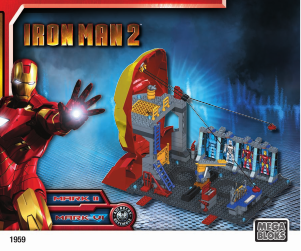 Manual Mega Bloks set 1959 Iron Man 2 Hall of armor