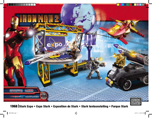 Handleiding Mega Bloks set 1968 Iron Man 2 Stark expo