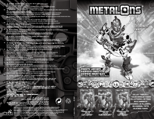 Manuale Mega Bloks set 29682 Metalons Ti22 Titanium