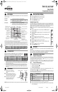 Manual Aube TH115 A Thermostat