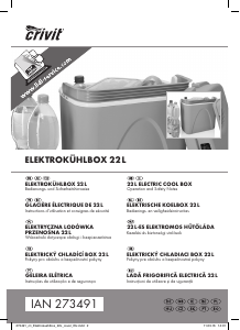 Instrukcja Crivit IAN 273491 Lodówka turystyczna