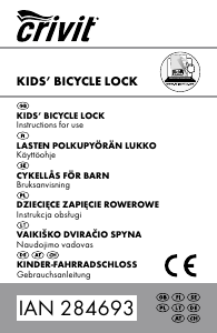 Instrukcja Crivit IAN 284693 Blokada rowerów