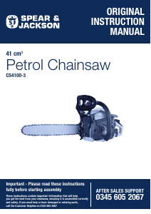 Manual Spear & Jackson CS4100-3 Chainsaw