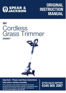 Manual Spear & Jackson S3630CT Grass Trimmer