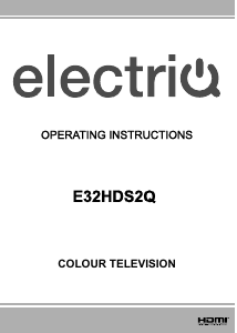 Handleiding ElectriQ E32HDS2Q LED televisie