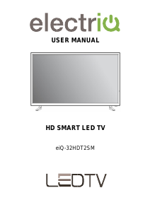 Manual ElectriQ eiQ-32HDT2SM LED Television