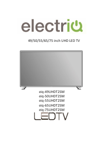 Manual ElectriQ eiQ-75UHDT2SM LED Television