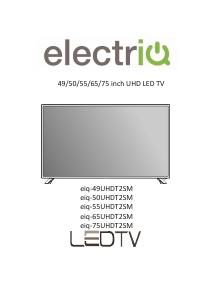 Handleiding ElectriQ eiQ-49UHDT2SM LED televisie