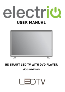 Manual ElectriQ eiQ-32HDT2DVD LED Television