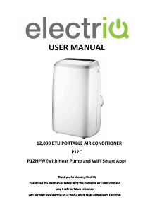 Manual ElectriQ P12HPW Air Conditioner