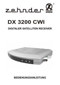 Bedienungsanleitung Zehnder DX 3200 CWI Digital-receiver