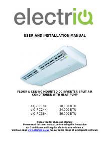 Handleiding ElectriQ eiq-FC24K Airconditioner