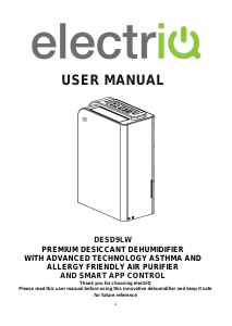 Manual ElectriQ DESD9LW Dehumidifier
