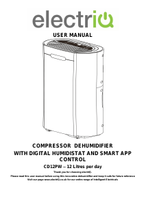 Manual ElectriQ CD12PW Dehumidifier