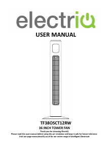 Manual ElectriQ TF38OSCT12TRW Fan