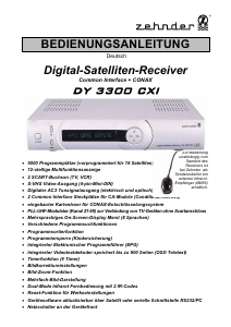 Bedienungsanleitung Zehnder DY 3300 CXI Digital-receiver