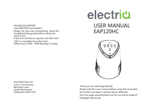 Manual ElectriQ EAP120HC Air Purifier