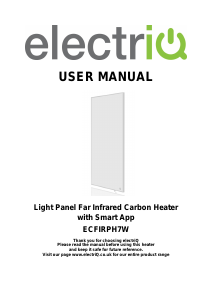 Manual ElectriQ ECFIRPH7W Heater