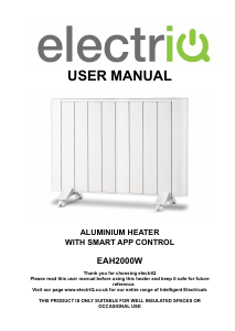 Manual ElectriQ EAH2000W Heater