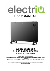 Manual ElectriQ EGH20AW Heater