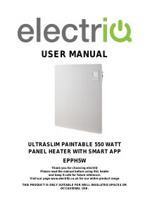 Manual ElectriQ EPPH5W Heater
