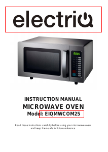 Manual ElectriQ eiQMWCOM25 Microwave