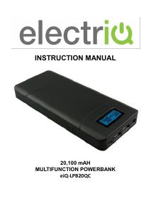 Handleiding ElectriQ eiQ-LPB20QC Mobiele oplader