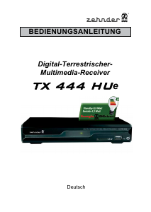 Bedienungsanleitung Zehnder TX 444 Hue Digital-receiver