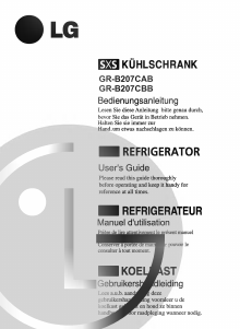 Manual LG GR-B207CAB Fridge-Freezer
