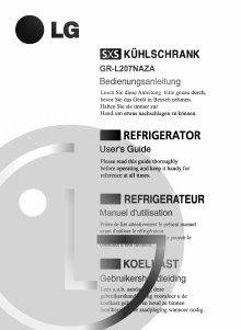 Manual LG GR-L207NAZA Fridge-Freezer
