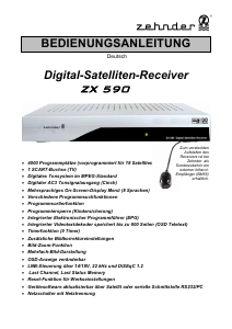 Bedienungsanleitung Zehnder ZX 590 Digital-receiver