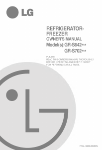 Manual LG GR-S642QVQ Fridge-Freezer