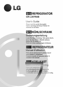 Manual LG GR-L207RAB Fridge-Freezer
