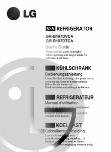 Manual LG GR-B197DTCA Fridge-Freezer