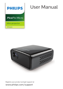 Manual Philips PPX320 PicoPix Micro Projector