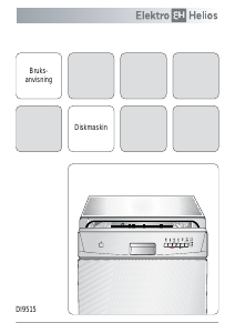 Bruksanvisning ElektroHelios DI9515X Diskmaskin