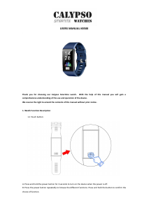 Manual Calypso K8500 Smart Watch