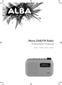 Handleiding Alba 411015 Radio