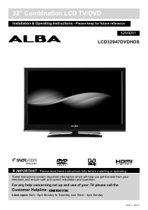 Manual Alba LCD32947DVDHDS LCD Television