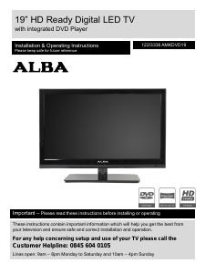 Manual Alba AMKDVD19 LED Television