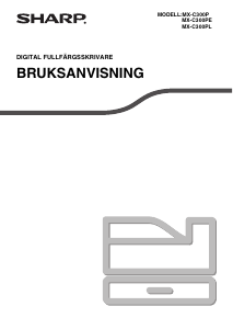 Bruksanvisning Sharp MX-C300P Multifunktionsskrivare