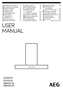 Manual de uso AEG DBB3951M Campana extractora