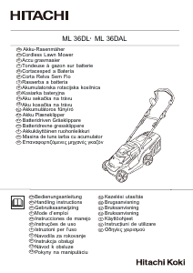 Manuál Hitachi ML 36DAL Travní sekačka