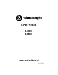 Handleiding White Knight L130H Koelkast