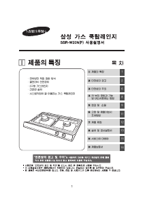 사용 설명서 삼성 SBR-W20N 레인지