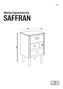 Manual Mio Saffran Bedside Table