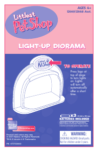 Manual Hasbro Littlest Pet Shop Light Up Diorama