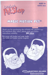 Manual Hasbro Littlest Pet Shop Magic Motion Pet